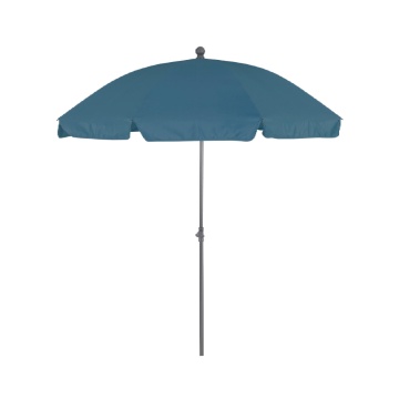 Umbrela plaja, otel/poliester, Ø 177 cm, H 228 cm, albastru