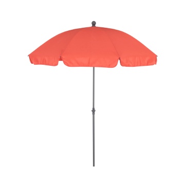 Umbrela plaja, otel/poliester, Ø 177 cm, H 228 cm, rosu