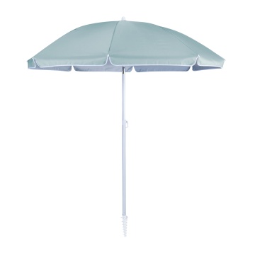 Umbrela terasa, aluminiu/poliester, Ø 200 cm, H 215 cm, verde deschis