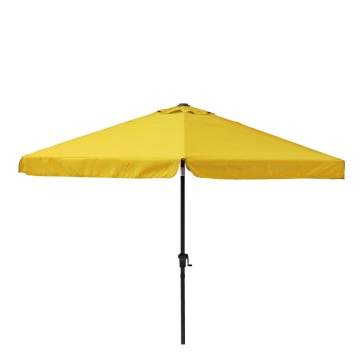 Umbrela terasa, aluminiu/poliester, Ø 296 cm, H 247 cm, galbena