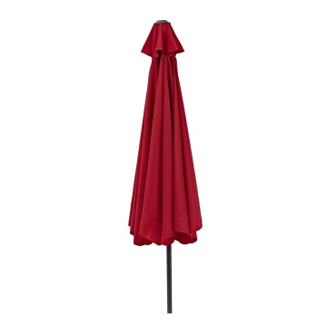 Umbrela terasa, aluminiu/poliester, Ø 296 cm, H 247 cm, rosie - Img 3