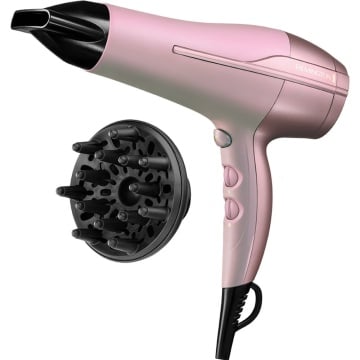 Uscator de par, Remington, 2200W, 3 trepte de temperatura, 2 trepte de viteza, Roz - Img 1
