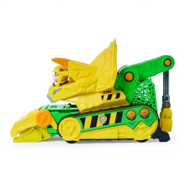 Vehicul cu figurine, Paw Patrol the Dino Movie, Chomp and Rescue Bulldozer - Img 5