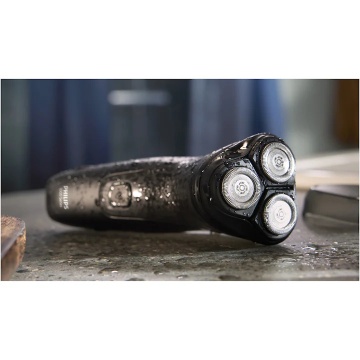 Aparat de ras PHILIPS Seria 1000 S1141/00, 3 capete rotative 4D Flex, lame PowerCut, ras umed&uscat, autonomie 40 min, maner ergonomic, capac de protectie, complet lavabil, negru - Img 10