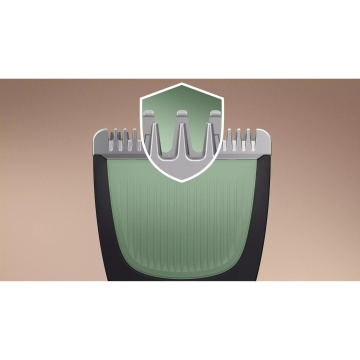 Aparat de tuns barbă, păr și corp 9‑în‑1 Philips All‑in‑One MG3945/15, lame din oțel inoxidabil, autonomie 90 min, funcționare fără fir, negru - Img 5