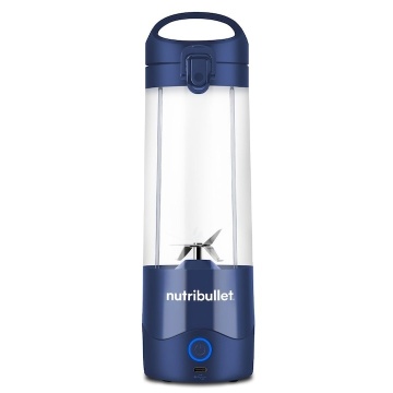 Blender portabil Nutribullet® OC003NBL, capacitate 475 ml, 15 utilizari per incarcare, USB-C, albastru - Img 1