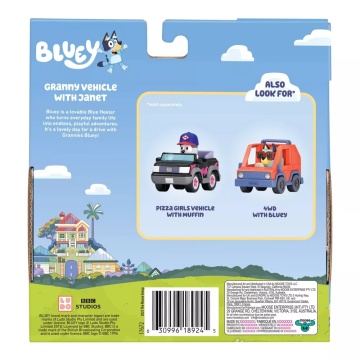 Bluey - Set de joaca Janet și Masina Bunicii, multicolor - Img 4