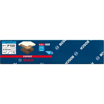 Bosch Set 25 Foi abrazive Expert C470, 225mm, G150, 19 orificii - Img 3