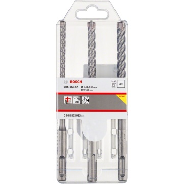 Bosch Set 3 burghie SDS Plus-5X, D6-10mm - Img 3