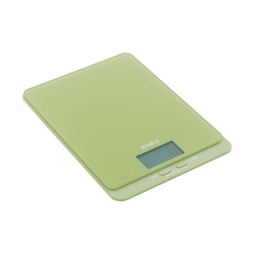 Cantar de bucatarie Vivax KS-502G, Ecran digital, 5 Kg, Sticla, Verde - Img 2