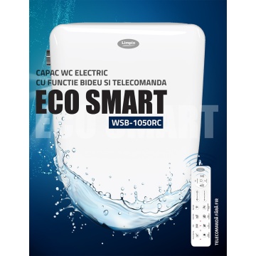 Capac wc smart Limpio WSB-1050RC electric cu functie bideu si telecomanda - Img 5