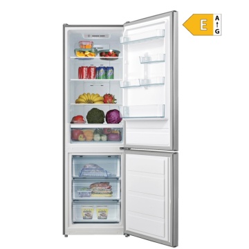 Combina frigorifica VIVAX CF-310ENF X, 310L, Clasa E, Total No Frost si No Frost Multi Air Flow, Termostat reglabil, Iluminare LED, Fast Freeze, Usi reversibile, H 188cm, Inox - Img 9