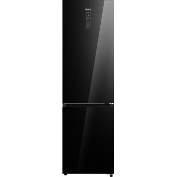Combina frigorifica VIVAX CF-3781DNF BG, Capacitate 378L, Clasa E, Total No Frost si No Frost Multi Air Flow, Termostat digital LED, Iluminare LED, Fast Freeze, Avertizare sonora, Uși reversibile, Înalțime 201 cm, Sticla Neagra - Img 2