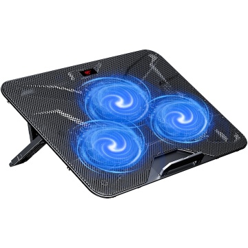 Cooler laptop ajustabil HAVIT F2067, max. 18.3 Inch, 3 ventilatoare 125mm, Dual USB, 28db, Flux aer ajustabil, Reglabil pe inaltime, Negru - Img 3