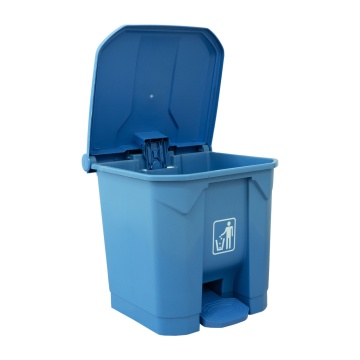Cos de gunoi cu pedala de clasificare Limpio B2-010A-A, 30 L, 41.2 x 39.4 x 42.4 cm, Plastic, Albastru - Img 5