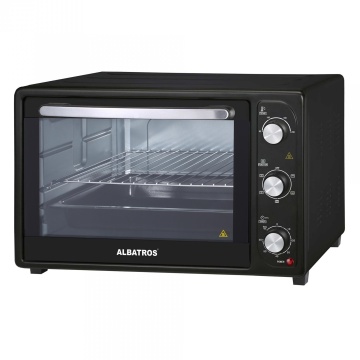 Cuptor electric Albatros A45BC2, 45 L, 1800 W, convectie, temporizator 60 min, Negru