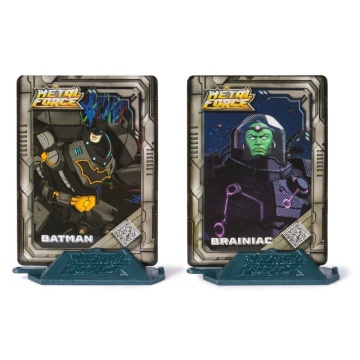 DC Comics Metal Force –Set de 2 figurine Brainiac vs Batman cu acesorii, Multicolor, 4 ani+ - Img 8