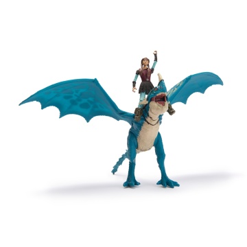 Dreamworks Dragons World of Berk - How to Train Your Dragon set 2 figurine Viking & Dragon Assortment, Astrid & Deadly Nadder, Multicolor, 4 ani+ - Img 2