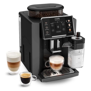 Espressor automat Krups Sensation Milk EA912HF0, 1450 W, 1.7 l, Negru - Img 1