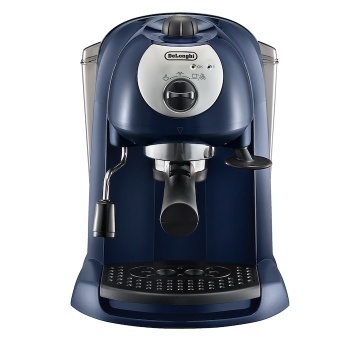Espressor manual De'Longhi EC191CD, 1100 W, 15 bari, 1 l, Dispozitiv spumare, Sistem Crem Disco, Dark Blue