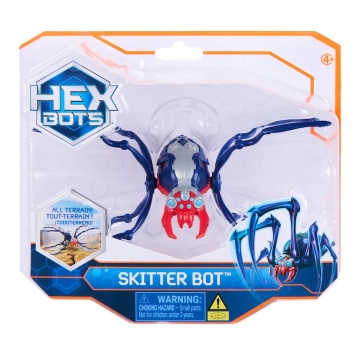 Figurina Skitter Bot Hex Bots – paianjen robot albastru - Img 7