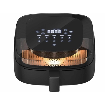 Friteuza aer cald Tesla AF550BG, 5 L, 1500WPanou digital, vizibilitate cos, 10 progr, Negru