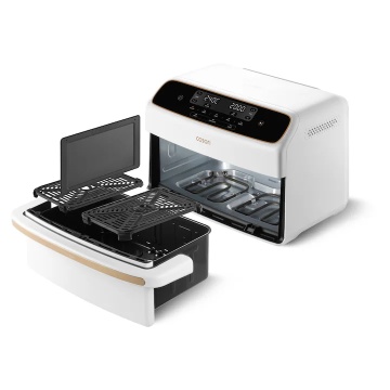 Friteuză cu aer cald COSORI Dual Blaze TwinFry™ Compact 8,6 litri (alb) - Img 4
