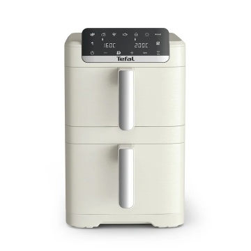 Friteuza dubla cu aer cald Tefal Easy Fry Crispy Stack EY752AE0, 2700 W, 10 L - Air fryer cu 7 programe automate, 2 compartimente, temperatura ajustab - Img 10