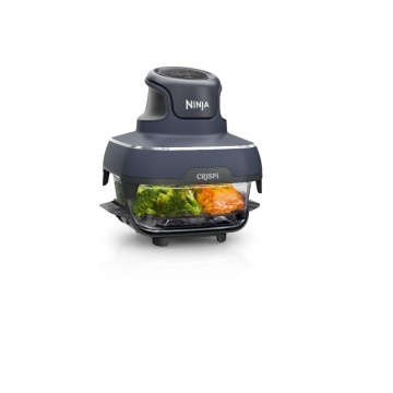 Friteuza portabila Ninja CRISPi 4-in-1, 1.4L+3.8L2x recipiente sticla, gri - Img 11