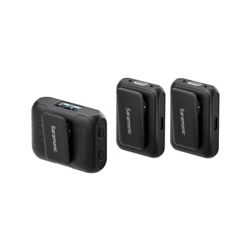 Kit microfon wireless Saramonic Blink500B2+ 2TX+RX2.4 GHz, display OLED, carcasa incarcare, 1250mAh - Img 5