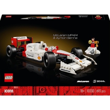 LEGO® Icons Creator Expert - McLaren MP4/4 si Ayrton Senna 10330, 693 piese
