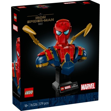 LEGO® Marvel - Bustul lui Iron Spider-Man 76326, 379 piese - Img 2