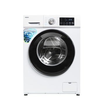 Masina de spalat rufe VIVAX WFL-140712CI, 7kg, 1400 RPM, BLDC Motor Inverter, Clasa A, Steam, Baby Care, Eco, Display digital, Temperatura reglabila, Drum Clean Sterilization, Qucik Wash, Delay Start, 12 Programe, Alb