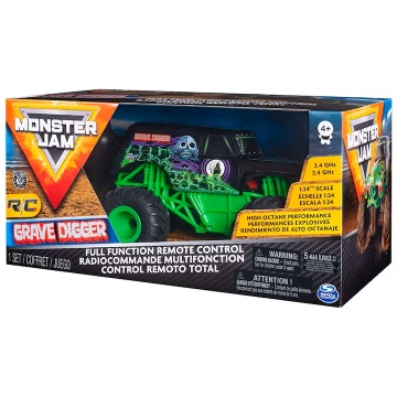 Masinuta Monster Jam RC - Grave Digger, scara 1:24 Teleghidata - Img 2