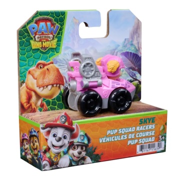Mini vehicul cu figurina, Paw Patrol the Dino Movie, Pup Squad Racers, Skye - Img 8