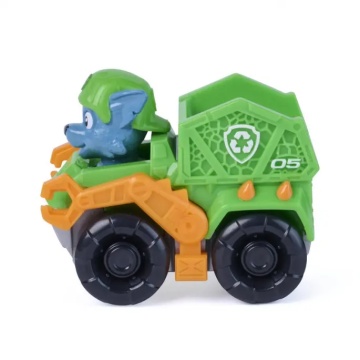 Mini vehicul cu figurina, Paw Patrol the Dino Movie, Pup Squad Racers, Rocky - Img 5
