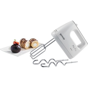 Mixer de mana, Gorenje, 450 W, 5 viteze, Alb - Img 4