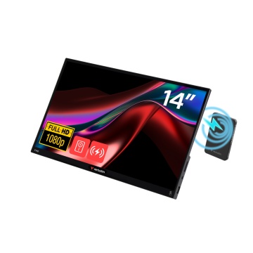 Monitor tactil portabil 14" Verbatim incl PBCarcasa plastic/PB 5000mAh/FHD 1920x1080