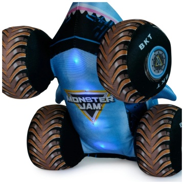 Monster Jam - Camion Megalodon de pluș cu lumini și sunete, Oficial, Multicolor, 3 ani+ - Img 2