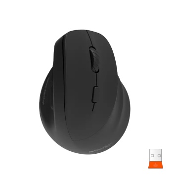 Mouse ergonomic wireless pentru dreptaci Meetion BTM010R, 2400 dpi, Negru