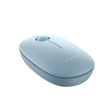 Mouse office wireless HAVIT MS57GT, Ergonomic, 1600 dpi, 3 butoane, Bluetooth 2.4 GHz, Albastru - Img 5