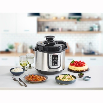 Oala sub presiune electrica Tefal CY505EE0 One Pot, 1200 W, 5.8 L, 25 de programe, pastrare la cald, Negru - Img 6