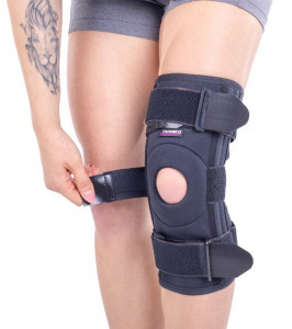 Orteza de genunchi mobila deschisa posterior Triamed Geromed 02, SRT340, Negru - Img 3