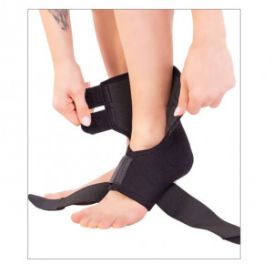 Orteza de glezna mobila cu suport elastic Triamed Malleofix Plus, SRT312, Negru - Img 2