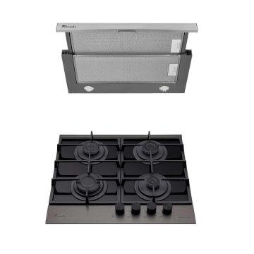Pachet Plita incorporabila Tornado Eclipse + Hota Telescopica Tornado Sonora 1200 (60) Inox