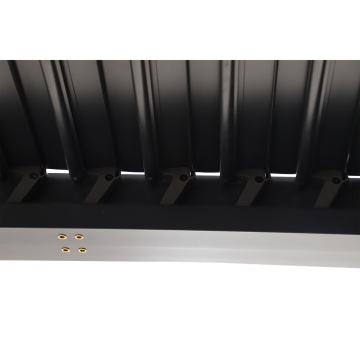 Pergola, aluminiu, 358 x 313 cm, H 229 cm, gri antracit - Img 7