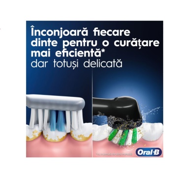 Periuta de dinti electrica ORAL-B Vitality PRO, 7600 miscari/min, Curatare 2D, 3 programe, 1 capat, negru - Img 4