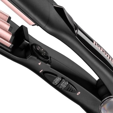 Placa pentru creponat parul BaByliss 2165CE, 210 °C, Turmalina-Ceramica, Negru - Img 6
