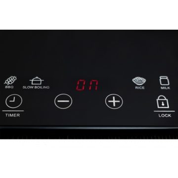 Plită inducție portabilă Vivax HPI-2001TP, 2000 W, 1 zonă de gătit cu control tactil digital, afișaj LED multifuncțional, 8 programe automate, funcție timer 1–4h, oprire automată, suprafață sticlă ceramică termorezistentă, design compact, negru - Img 3