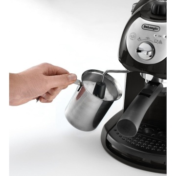 (Resigilat) Espressor manual De'Longhi EC221.B, 15 Bar, 1 l, dispozitiv spumare, sistem cappuccino, oprire automata, negru/ gri - Img 9
